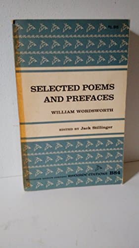 Book cover for Selected Poems and Prefaces by Wordsworth, William