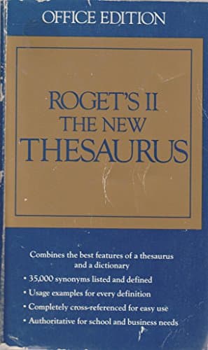 Book cover for Roget's II the New Thesaurus by Houghton Mifflin Company