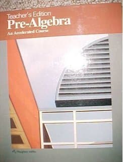 Pre-Algebra: An Accelerated Course (Teacher's Edition)