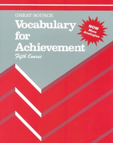 Book cover for Vocabulary for Achievement: Course 5 by Margaret A. Richek
