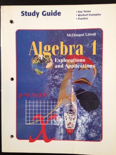 Algebra 1, Grades 9-12 Study Guide: McDougal Littell Explorations and Applications (Algebra E&a 1997-98)