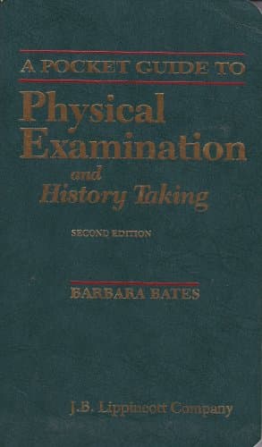 Book cover for A Pocket Guide to Physical Examination and History Taking by Bates, Barbara