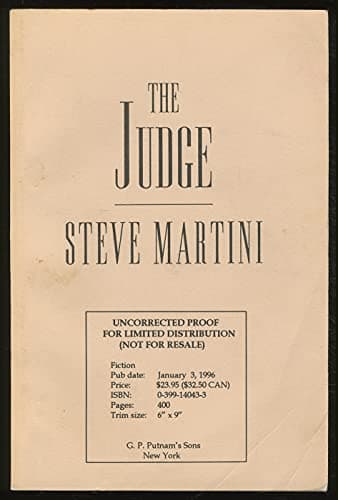 Book cover for The Judge by Martini, Steve