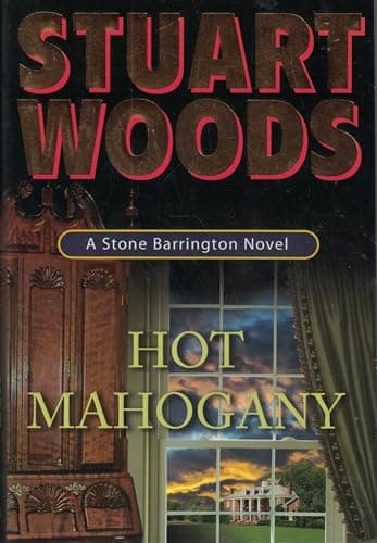 Book cover for Hot Mahogany: A Stone Barrington Novel by Woods, Stuart
