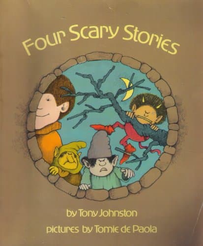 Book cover for Four Scary Stories by Johnston, Tony