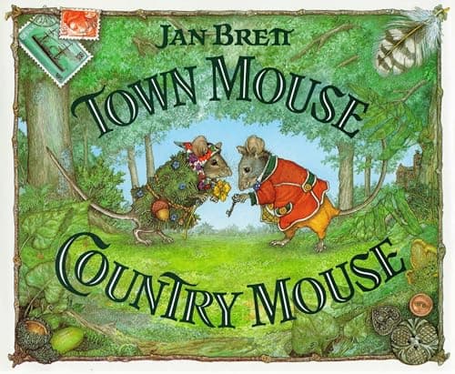 Book cover for Town Mouse, Country Mouse by Brett, Jan