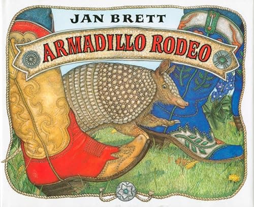 Book cover for Armadillo Rodeo by Brett, Jan