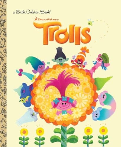 Book cover for Trolls Little Golden Book (DreamWorks Trolls) by Man-Kong, Mary