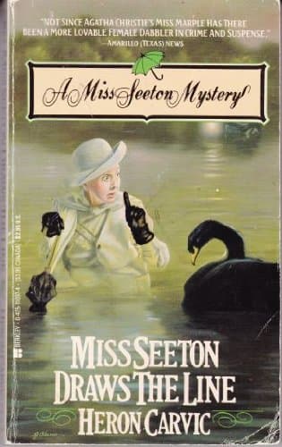 Book cover for Miss Seeton Draws The Line (Miss Seeton Mystery) by Carvic, Heron