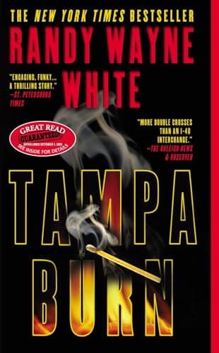Book cover for Tampa Burn (A Doc Ford Novel) by White, Randy Wayne
