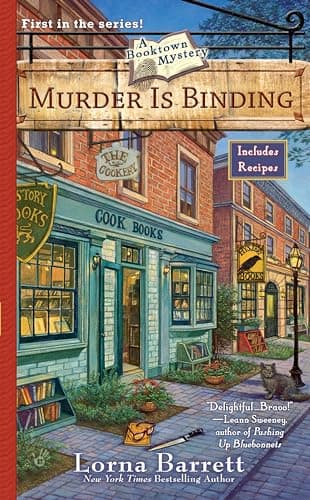 Book cover for Murder Is Binding by Barrett, Lorna