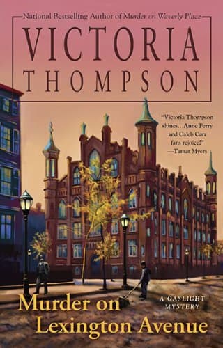 Book cover for Murder on Lexington Avenue (Gaslight Mystery) by Thompson, Victoria