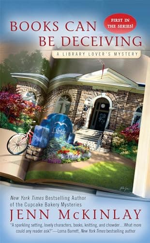 Book cover for Books Can Be Deceiving (A Library Lover's Mystery) by McKinlay, Jenn