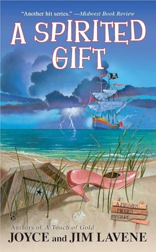 Book cover for A Spirited Gift (A Missing Pieces Mystery) by Joyce and Jim Lavene
