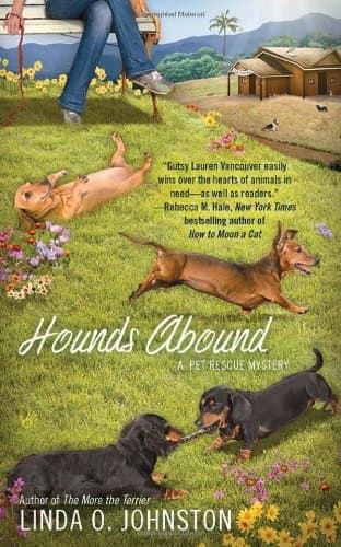 Book cover for Hounds Abound (A Pet Rescue Mystery) by Johnston, Linda O.