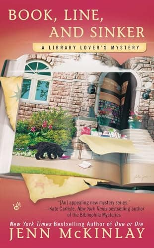 Book cover for Book, Line, and Sinker (A Library Lover's Mystery) by McKinlay, Jenn