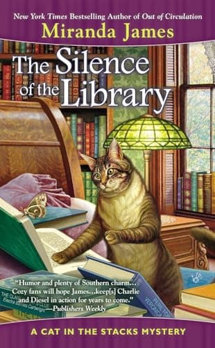Book cover for The Silence of the Library (Cat in the Stacks Mystery) by James, Miranda