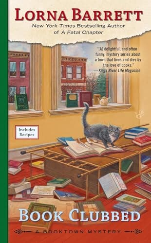 Book cover for Book Clubbed (A Booktown Mystery) by Barrett, Lorna