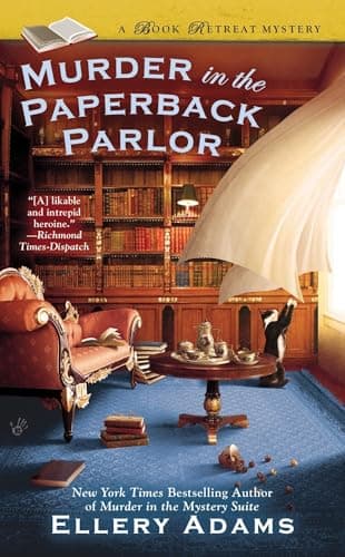 Book cover for Murder in the Paperback Parlor (A Book Retreat Mystery) by Adams, Ellery