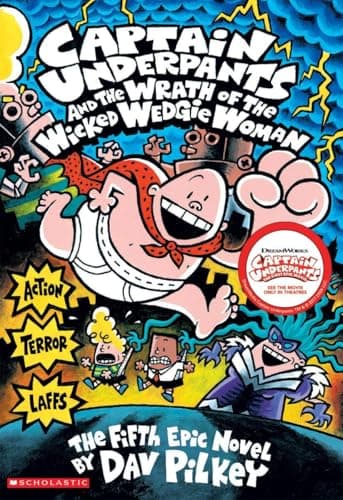 Book cover for Captain Underpants and the Wrath of the Wicked Wedgie Woman (Captain Underpants #5) (5) by Dav Pilkey