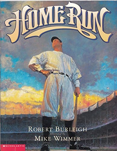 Book cover for Home Run: The Story of Babe Ruth by Burleigh Robert