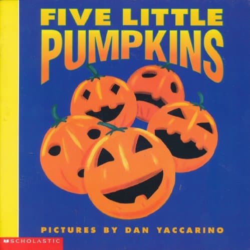 Book cover for Five Little Pumpkins by Dan Yaccarino