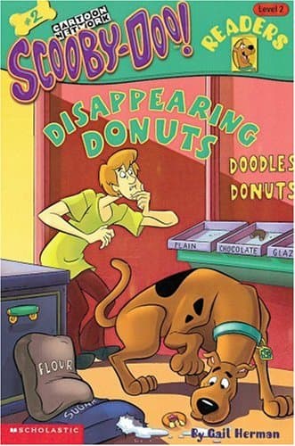 Book cover for Disappearing Donuts (Scooby-Doo Reader) by Herman, Gail