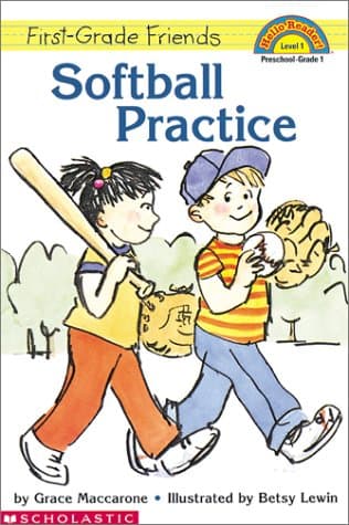 Book cover for Softball Practice (Scholastic Reader, Level 1) by Maccarone, Grace