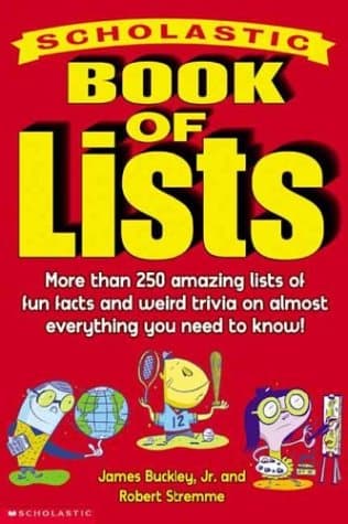 Book cover for Scholastic Book Of Lists by Buckley Jr, James