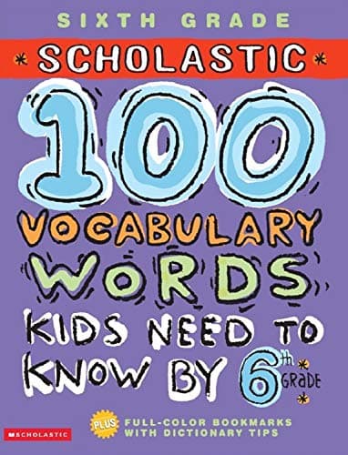 Book cover for 100 Vocabulary Words Kids Need to Know by 6th Grade (100 Words Math Workbook) by Einhorn, Kama