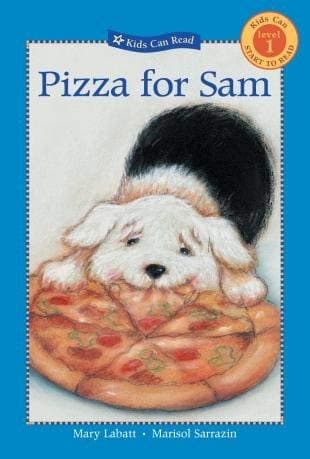 Book cover for Pizza for Sam (Puppy Sam) by mary-labatt-marisol-sarrazin