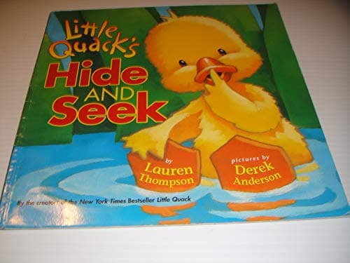 Book cover for Little Quack's Hide and Seek by Lauren Thompson