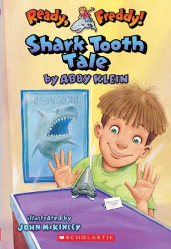 Book cover for Shark Tooth Tale (Ready, Freddy!, Book 9) by Klein, Abby