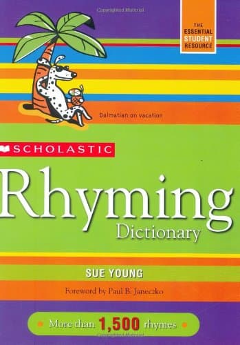 Book cover for Scholastic Rhyming Dictionary by Young, Sue