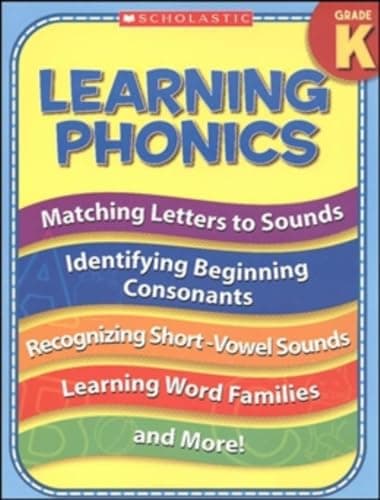 Book cover for Learning Phonics (Kindergarten) by Cooper, Terry