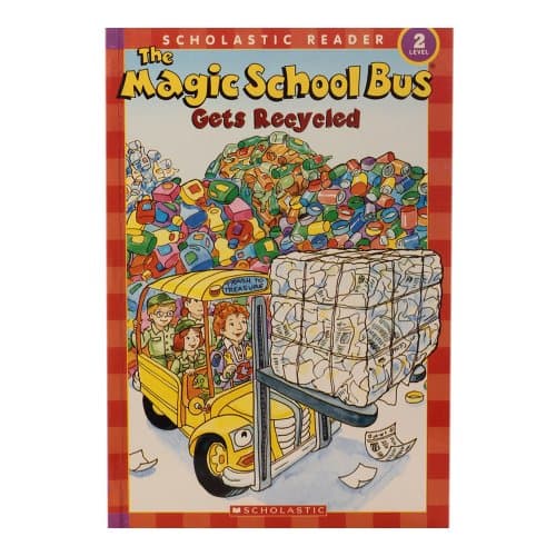 Book cover for The Magic School Bus Gets Recycled (Scholastic Reader, Level 2) by Anne Capeci