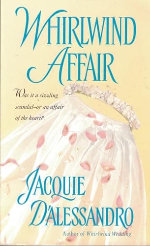 Book cover for Whirlwind Affair by D'Alessandro, Jacquie