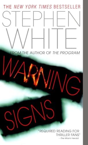 Book cover for Warning Signs: A Novel of Suspense (Alan Gregory) by White, Stephen