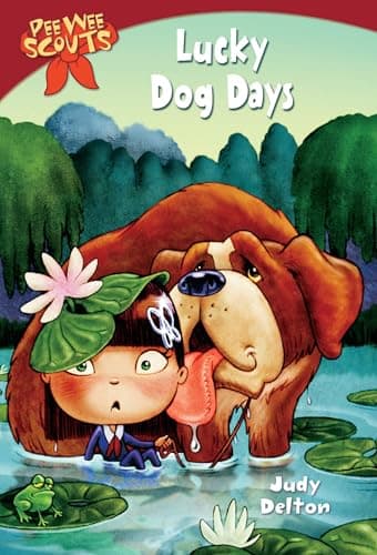 Book cover for Lucky Dog Days (Pee Wee Scouts) by Delton, Judy