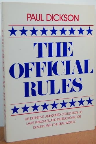 Book cover for The Official Rules by Dickson, Paul
