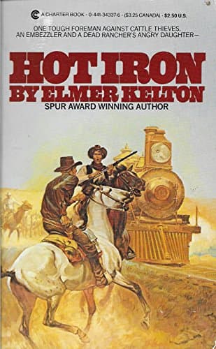 Book cover for Hot Iron by Kelton, Elmer