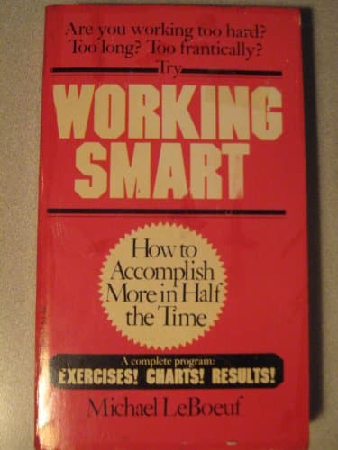 Book cover for Working Smart by LeBoeuf, Michael