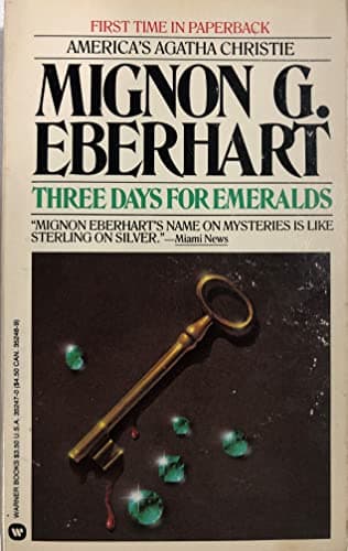 Book cover for Three Days for Emeralds by Eberhart, Mignon Good