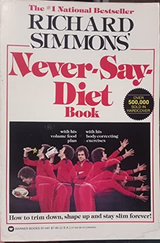 Book cover for Richard Simmons Never-Say-Diet Book by Simmons, Richard