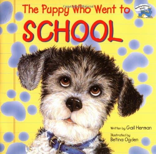 Book cover for The Puppy Who Went to School (Reading Railroad) by Herman, Gail