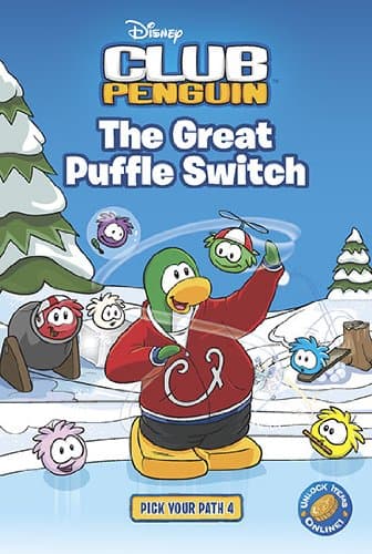 Book cover for The Great Puffle Switch 4 (Disney Club Penguin) by West, Tracey