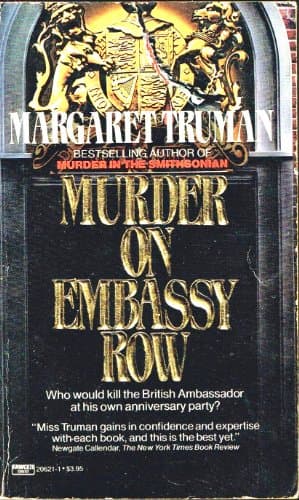 Book cover for Murder on Embassy Row by Truman, Margaret