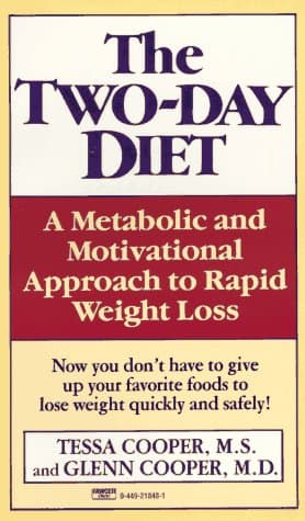 Book cover for The Two-Day Diet by Cooper M.D., Glenn