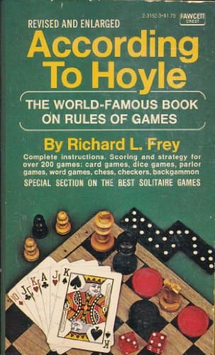 Book cover for According to Hoyle: The World-Famous Book on Rules of Games, Revised and Enlarged Edition by Frey, Richard L.