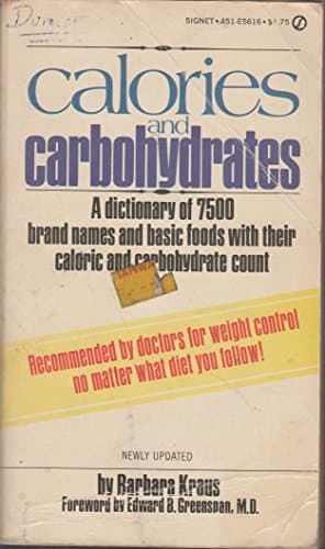 Book cover for Calories and Carbohydrates by Kraus, Barbara